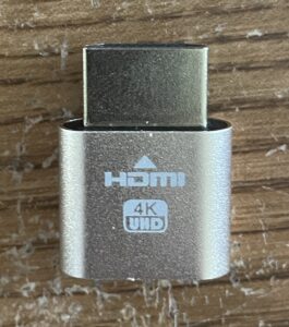 Modifying an HDMI dummy plug's EDID using a Raspberry Pi